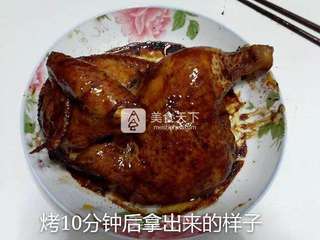微波炉烤葱油鸡的做法步骤:21