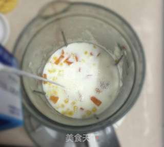 玉米南瓜汁的做法步骤:4