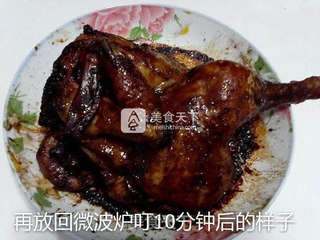 微波炉烤葱油鸡的做法步骤:23