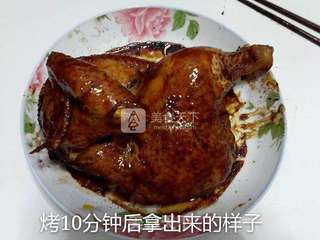 微波炉烤葱油鸡的做法步骤:19