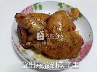 微波炉烤葱油鸡的做法步骤:17