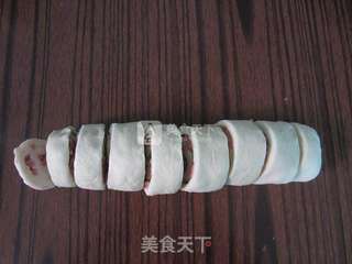葱香火腿花卷的做法步骤:10