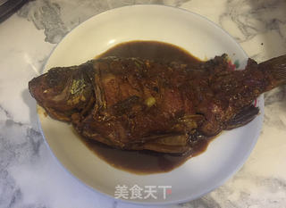 红烧鲫鱼的做法步骤:12