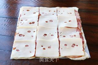 德普烤箱食谱—芝士火腿卷的做法步骤:3