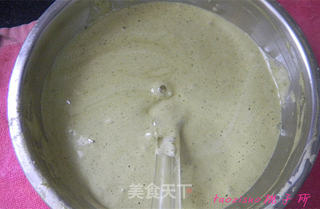 抹茶蜜豆蛋糕卷的做法步骤:5