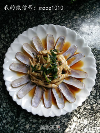 小策海鲜今日菜谱:葱爆蛏子的做法步骤:12