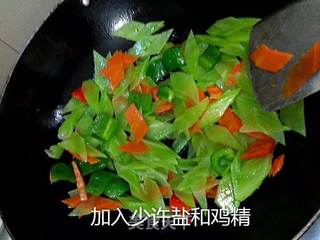 炒莴笋的做法步骤:11