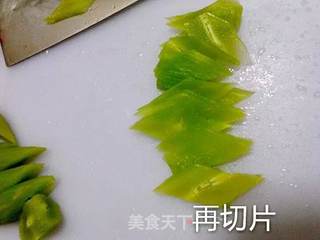 炒莴笋的做法步骤:4