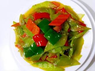 炒莴笋的做法步骤:13