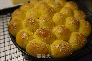 萌萌的南瓜小面包的做法步骤:16