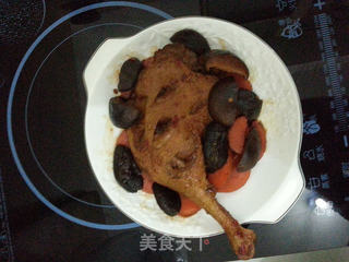 香菇胡萝卜炖鸭腿的做法步骤:12