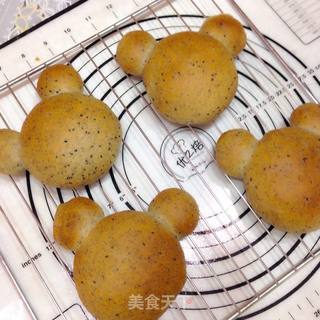 芝麻小熊餐包的做法步骤:8