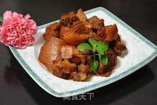 红烧野猪肉的做法步骤:9
