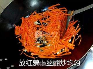 红萝卜土豆丝的做法步骤:7