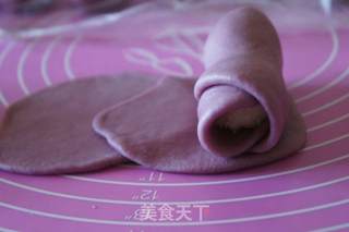 姜糖椰蓉馅紫薯面包的做法步骤：8
