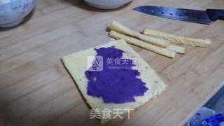 紫薯卷的做法步骤:4