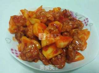 酸甜菠萝肉的做法步骤:19