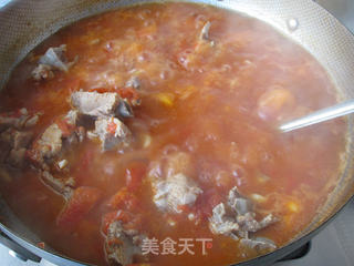 茄汁排骨烩面的做法步骤:14