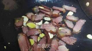 青椒炒腊肉的做法步骤:5