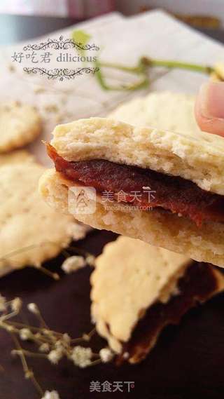 豆沙夹心饼干的做法步骤:15