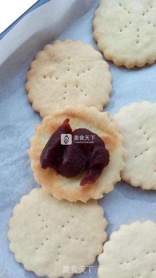 豆沙夹心饼干的做法步骤:12