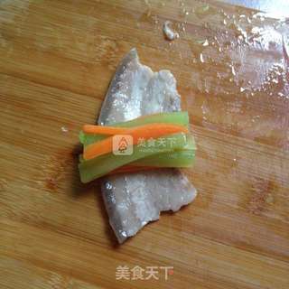 什锦五花肉卷的做法步骤:5