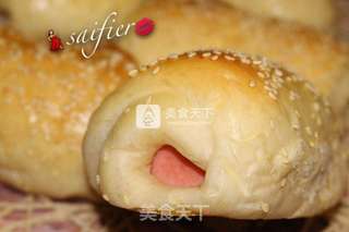 火腿肠面包—手揉版的做法步骤:29