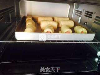 火腿肠面包—手揉版的做法步骤:22