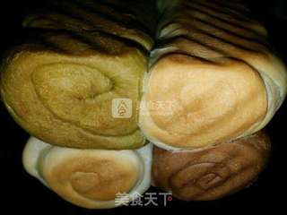 三色双料吐司的做法步骤:23