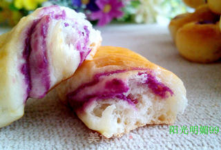 紫薯麻花面包的做法步骤:20