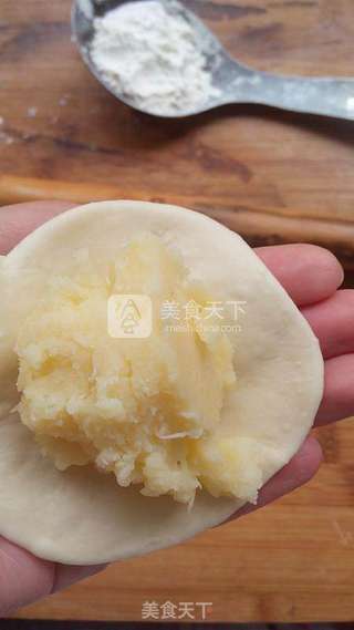 香葱沙拉夹心面包的做法步骤:15