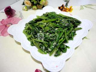蒜香油麦菜的做法步骤:9
