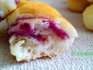 紫薯麻花面包的做法步骤:21