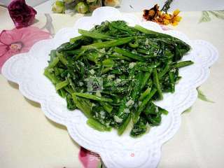 蒜香油麦菜的做法步骤:8