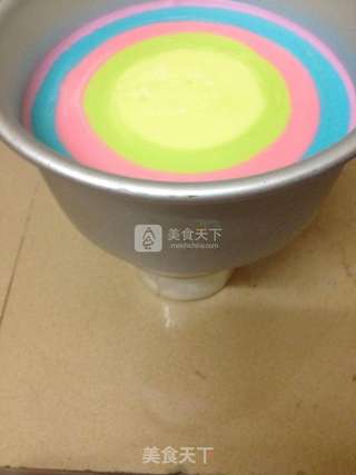 百香彩虹慕斯的做法步骤:8