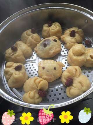 猪宝宝豆沙包的做法步骤:7