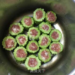 酿苦瓜的做法步骤:7