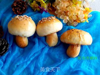 小蘑菇蔬菜面包的做法步骤:16