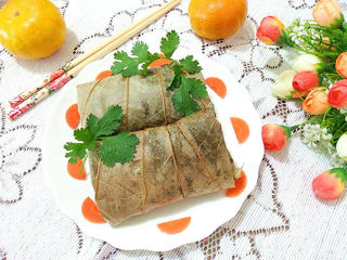 荷叶排骨米饭包的做法步骤:14