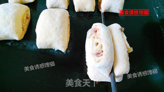 南瓜榨菜肉末花卷的做法步骤:7