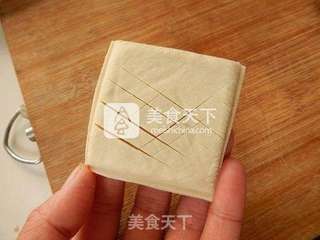 蚝油豆干的做法步骤:3