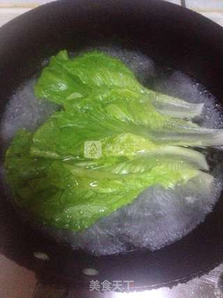 蒜香蚝油生菜的做法步骤:3