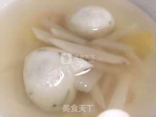 萝卜丸子汤的做法步骤：3