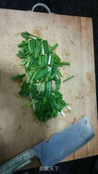 豉香蒜苗羊血的做法步骤:2