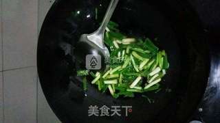 豉香蒜苗羊血的做法步骤:4