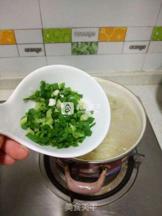 肉丸包菜汤年糕的做法步骤:6