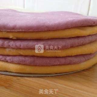 南瓜紫薯发糕的做法步骤：7