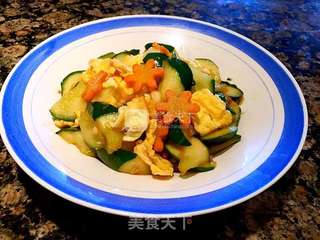 黄瓜炒鸡蛋的做法步骤:9