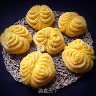 南瓜花卷馒头的做法步骤:15