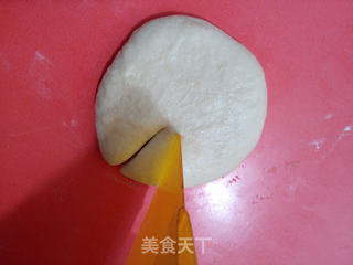 豆沙菊花面包的做法步骤:11